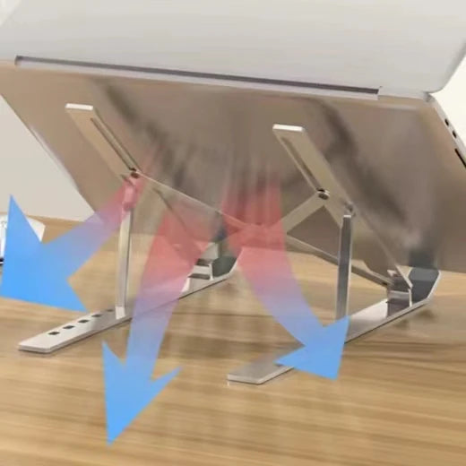 حامل كمبيوتر محمول من الألومنيوم قابل للتعديل